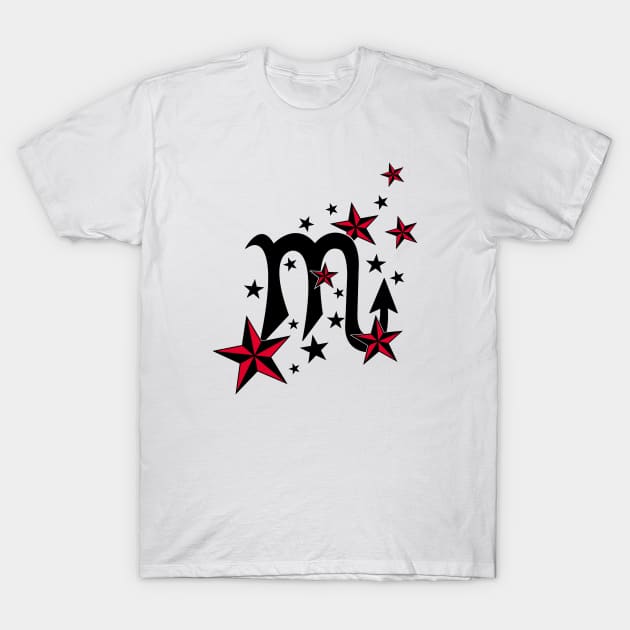 Scorpio Stars T-Shirt by OrneryDevilDesign